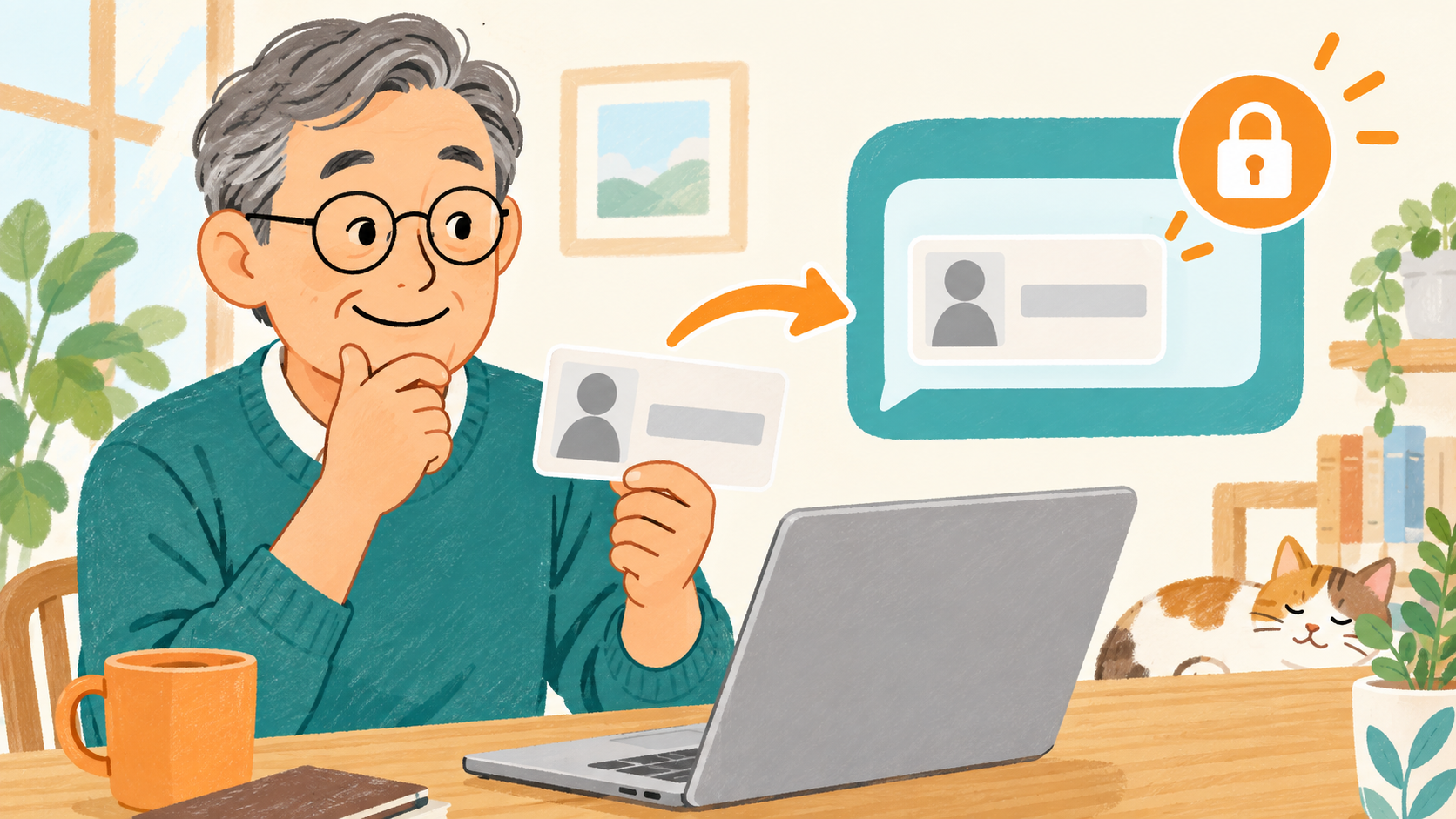 個人情報を仮名に置き換えてから入力するイメージ