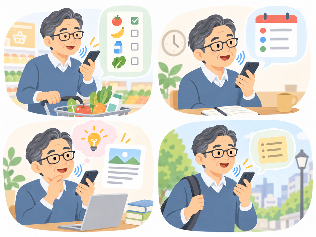 ChatGPT音声入力の生活での活用例