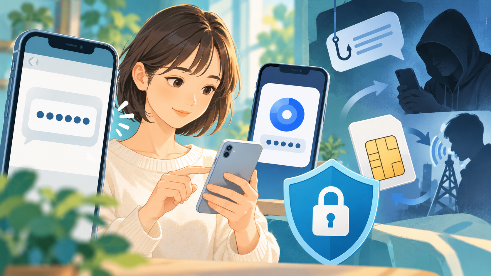 SMSコードと認証アプリを使い分けてログインを守る
