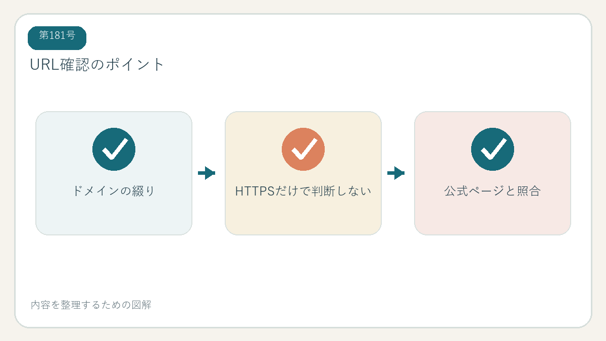 URL確認のポイント