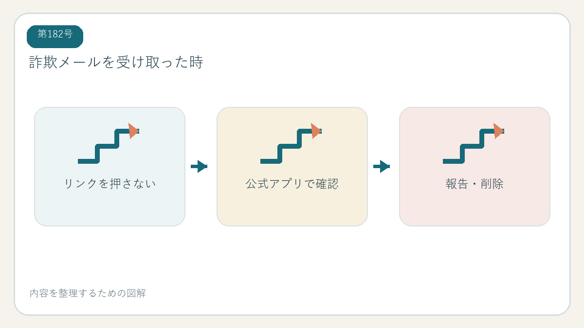詐欺メールを受け取った時