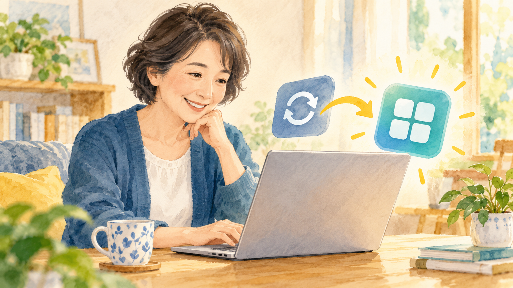 Windows 11でMicrosoft Storeアプリを更新する方法|手動確認と自動更新:更新後のアプリを開いて確認のイメージ