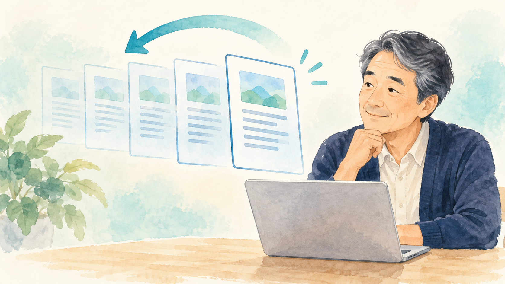 ファイル履歴で以前の版を探す