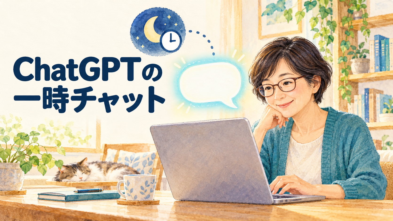 履歴に残さない一時チャット