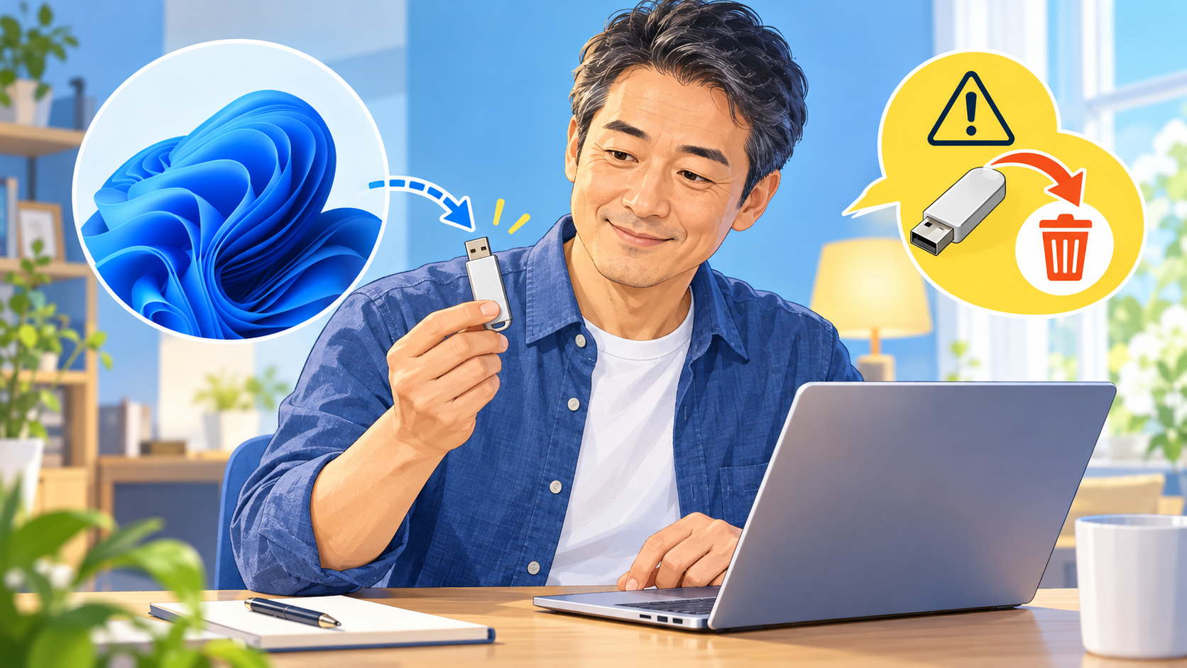 Windows回復用USBの準備