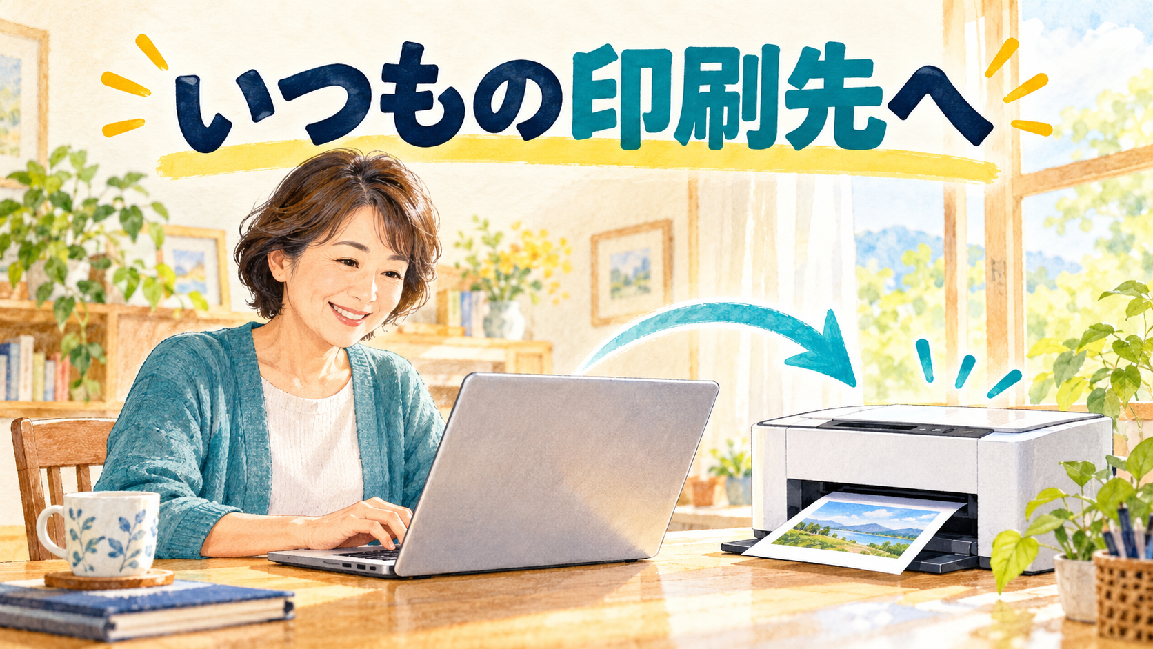 いつもの印刷先へを紹介するイメージ